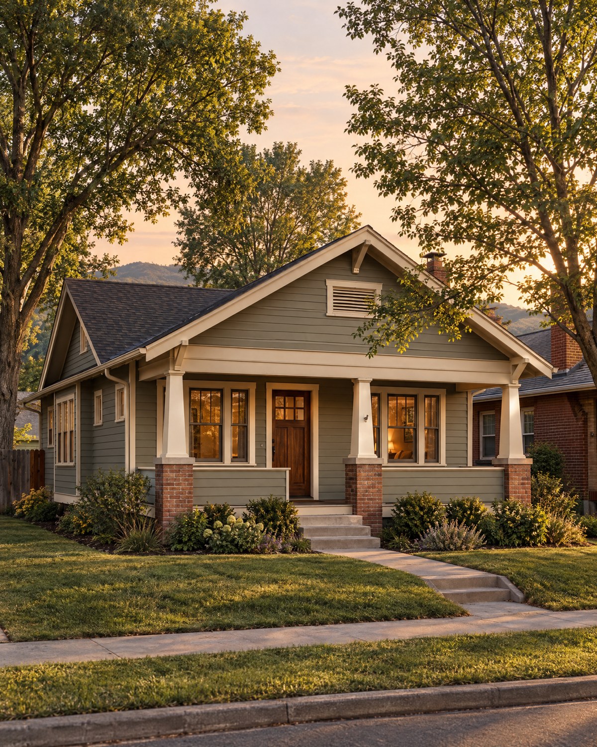 Illustrative established neighborhood house